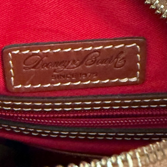 Dooney & Bourke Handbag, Pebble Grain Paige Sac Shoulder Bag - Plum - Picture 11 of 13